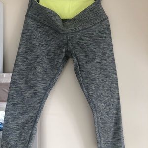 Heathered grey Lululemon Wunder Unders.
